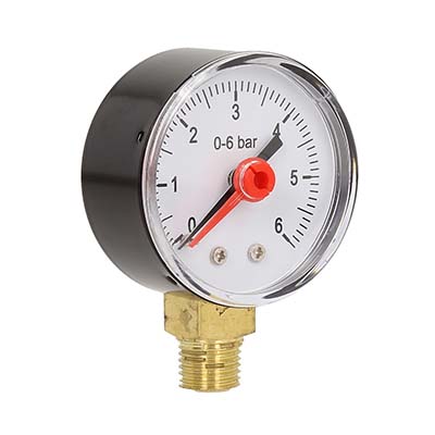 6 Bar Pressure Gauge with 1/4 Side Connection
